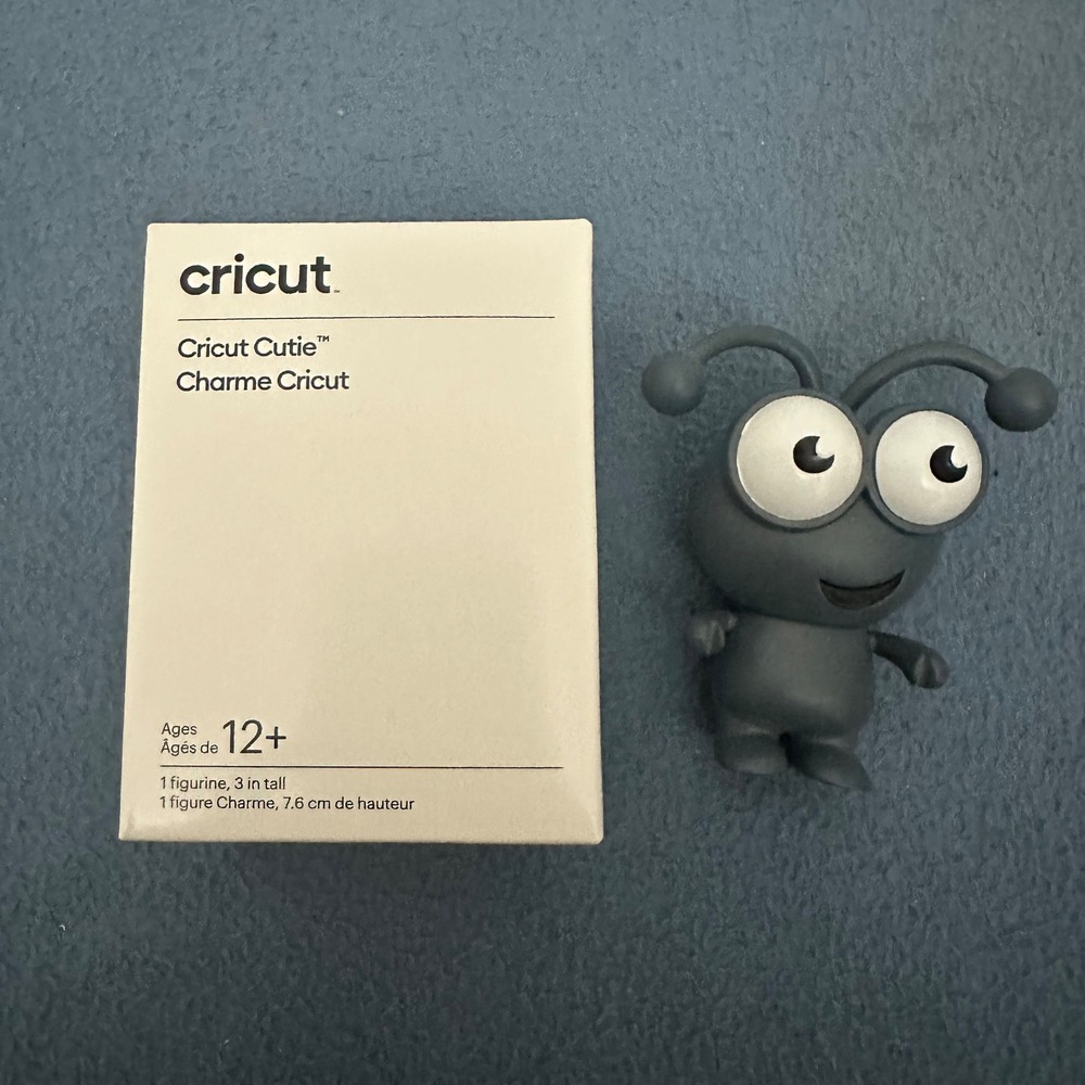 Cricut Cutie Blue Slate 3 Inch‎ Collectible Figurine 2010904 Charme Cricut Gray